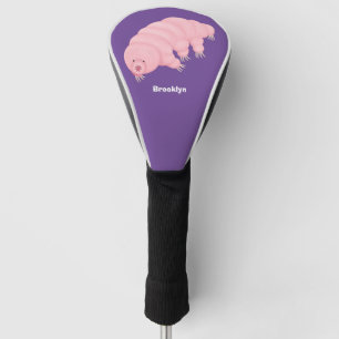 Cute roze tardigrade water beer cartoon golfheadcover