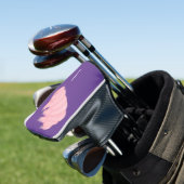 Cute roze tardigrade water beer cartoon golfheadcover (Insitu)
