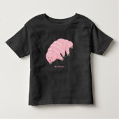 Cute roze tardigrade water beer cartoon kinder shirts (Voorkant)