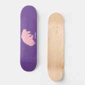 Cute roze tardigrade water beer cartoon persoonlijk skateboard (Voorkant)