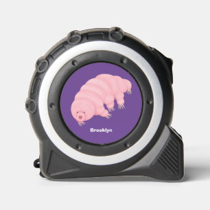 Cute roze tardigrade water beer cartoon rolmaat