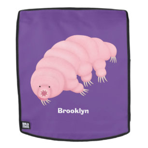 Cute roze tardigrade water beer cartoon rugtassen