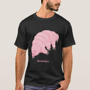 Cute roze tardigrade water beer cartoon t-shirt