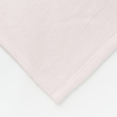 Cute Roze Teddybeer Ballonnen Kind Naam Fleece Deken (Hoek)