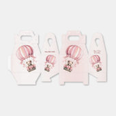 Cute Roze Teddybeer Heet Luchtballon Feest Bedankdoosjes (Uitgevouwen)