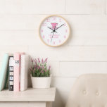 Cute roze theacup | de keuken met de altijd thee-t<br><div class="desc">Cute roze girly waterverf teacup zijn altijd theetijd design Dit is een sjabloon zodat je de slogan kunt wijzigen als je dat wilt. Geïnspireerd door een theateropname in mijn persoonlijke collectie is dit een perfect geschenk voor de theeliefhebber in je leven. Het aanpassen de giften en de producten van het...</div>