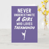 Cute Roze TKD Kaarten Voor Baby Meisjes Kids Taekw (Gele Bloem)