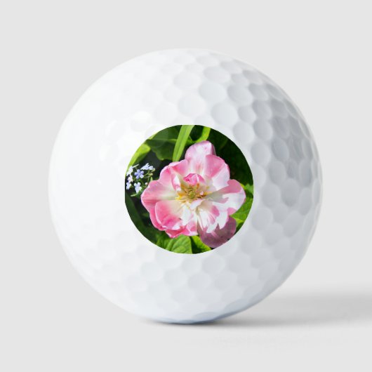 Cute roze tulp golfballen (Voorkant)