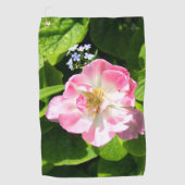 Cute roze tulp golfhanddoek (Voorkant)