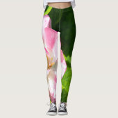 Cute roze tulp leggings (Voorkant)