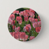 Cute roze tulp speld ronde button 5,7 cm (Voorkant)