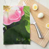 Cute roze tulp theedoek (Quarter Fold)