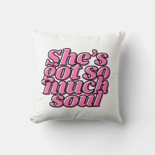 Cute Roze Typografie Worp Kussen Voor Haar
