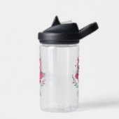 Cute Roze Uil met Sjaal en Mutss Waterfles (Links)