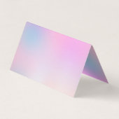 Cute Roze Unicorn Rainbow Glitter Drivers Visitekaartje (Achterkant)