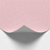 Cute Roze Valentijnsdag Wrapping Paper Cadeaupapier (Hoek)