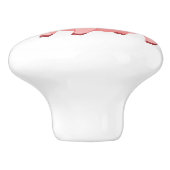 Cute Roze Varken Design Keramische Knop (Zijkant)