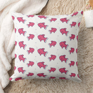 Cute Roze Vis Patroon Kussen