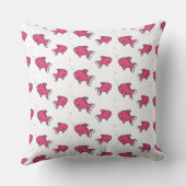 Cute Roze Vis Patroon Kussen (Achterkant)