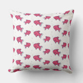 Cute Roze Vis Patroon Kussen (Voorkant)