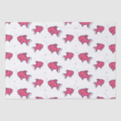 Cute Roze Vis Patroon Tissuepapier (Voorkant)