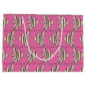 Cute roze vispatroon groot cadeauzakje (Achterkant)