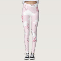 Cute Roze Vlinder Pastel Patroon Dames Yoga