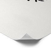 Cute roze vlinder poster (Hoek)