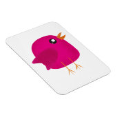 Cute Roze Vogeltje Illustratie Magneet (Rechterzijde)