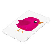 Cute Roze Vogeltje Illustratie Magneet (Linkerzijde)