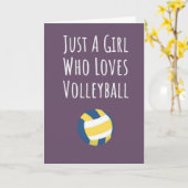 Cute Roze Volleybal Kaarten Team Sport Speler (Gele Bloem)