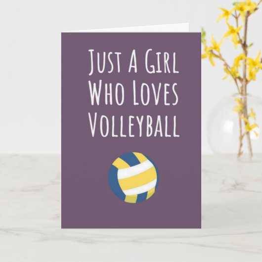 Cute Roze Volleybal Kaarten Team Sport Speler (Gele Bloem)