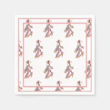 Cute roze Waterverf Diva Glam Stilettos Paper Pla