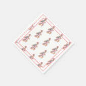 Cute roze Waterverf Diva Glam Stilettos Paper Pla Servet (Hoek)