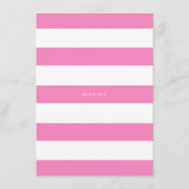 Cute roze Waterverf Donuts Baby Word Scramble Informatiekaartje (Achterkant)