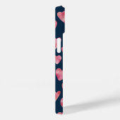 Cute roze Waterverf Love Heart Patroon Case-Mate iPhone Case (Achterkant / Rechts)