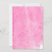 Cute roze Waterverf speelgoed | Baby shower "Baby Kaart (Achterkant)