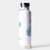 Cute roze waterverf unicorn waterfles (Rechts)