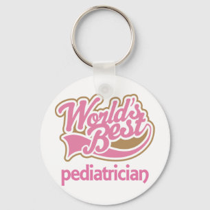 Cute roze werelden Beste medicus Sleutelhanger