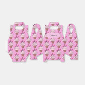 Cute roze & White Cupcakes Gable Bedankdoosjes (Uitgevouwen)