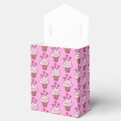 Cute roze & White Cupcakes Tent 2 Bedankdoosjes (Geopend)