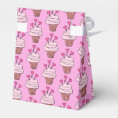 Cute roze & White Cupcakes Tent 2 Bedankdoosjes (Achterkant)