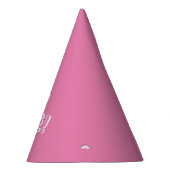 Cute roze wit aangepast nummer leeftijd jaar verja feesthoedjes (Rechts)