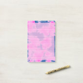 Cute roze wolken Roze Post it Notes (Op bureau)