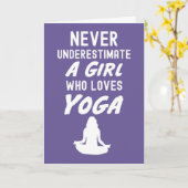 Cute Roze Yoga Kaarten Voor Baby Meisje (Gele Bloem)