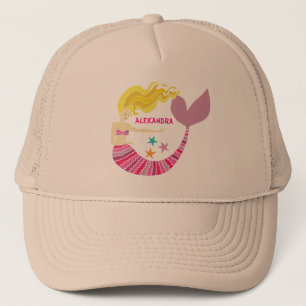 Cute roze zeemeermin onder de naam Zee Trucker Pet