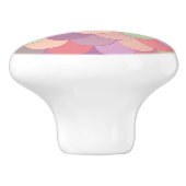 Cute roze zeemeerminnen keramische knop (Zijkant)