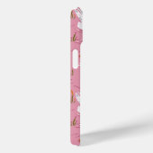 Cute Roze Zwaan Naadloos Patroon Case-Mate iPhone Case (Achterkant / Rechts)