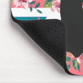 Cute  rozen U.K. Union Jack Flag hert head Muismat (Hoek)