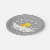 Cute Rubber Duck Baby shower 7-inch Bord (Gekanteld)